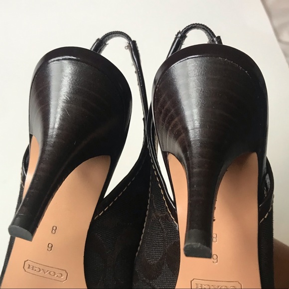 COACH WOMENS SHOES BROWN SIZE 6B  Q210 BROOK - Picture 4 of 6